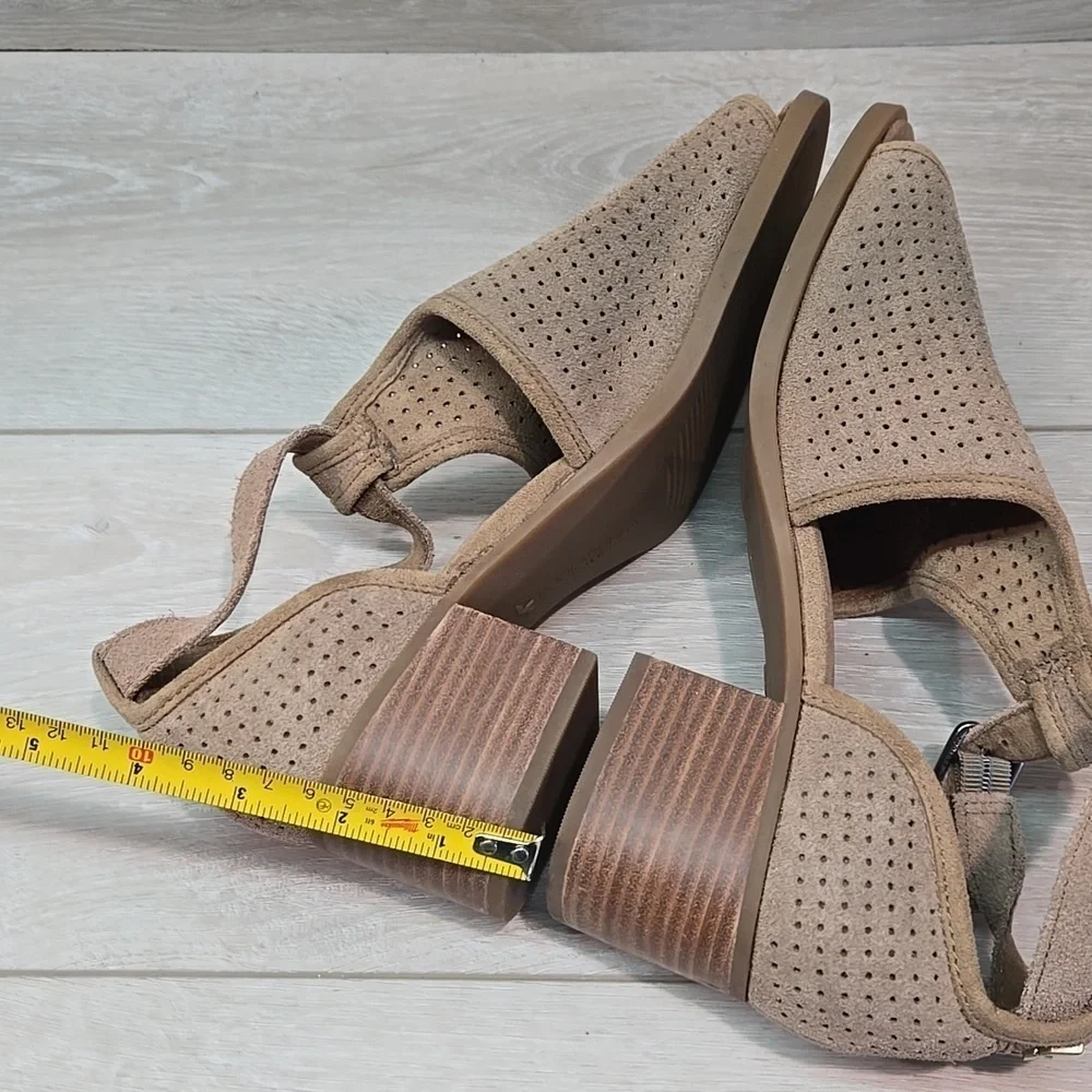 Koolaburra by Ugg Australia Women Ashlyn Leather Open Toe Heels Sandals shoes 9